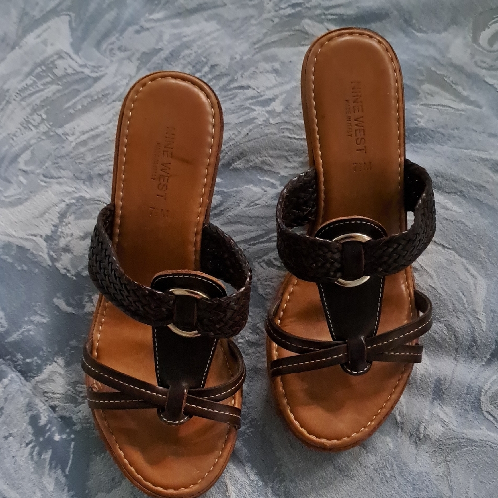 Nine West Brown Women's Sandals
